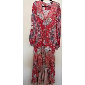 margot lace dress free people Free People Margot red lace lingerie polka dot y2k 90s style slip dress